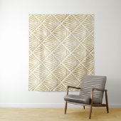 Elegant gouden diamantpalm, kunstdecodesign wandkleed (In situ)