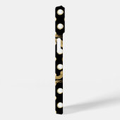 Elegant gouden embleem op stippen Case-Mate iPhone case (Achterkant / Rechts)