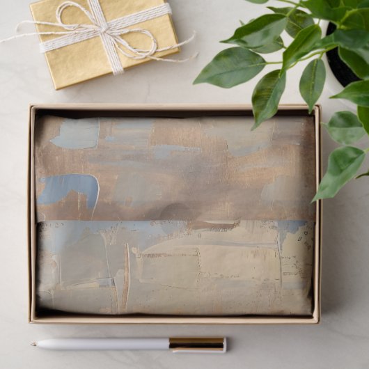 Elegant gouden en blauwe libel kunstwerk tissuepapier (Geschenk)