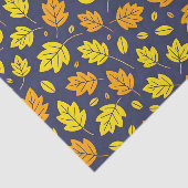 Elegant gouden en Oranje herfstbladeren Tissuepapier (Detail)