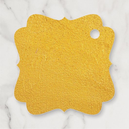 Elegant gouden en witte dank je huwelijk bedankjes labels (Achterkant)