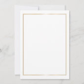 Elegant gouden feestje voor afgestudeerden aan de  kaart (Achterkant)