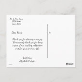 Elegant, Gouden folie, Dank u, Aangepaste foto Briefkaart (Achterkant)