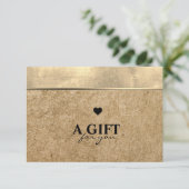 Elegant Gouden Folie en Ambachtelijk Papier (Staand voorkant)