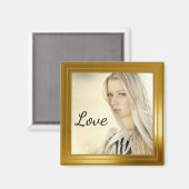 Elegant gouden foto Lijst Magneet (Voorkant / Achterkant)