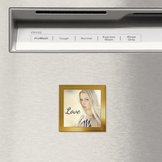 Elegant gouden foto Lijst Magneet (Insitu (Vaatwasser))