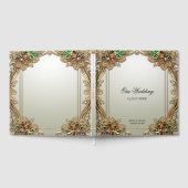 Elegant gouden  gastenboek (Volledig)