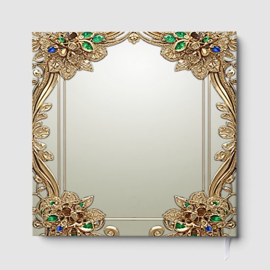 Elegant gouden  gastenboek (Achterkant)