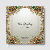 Elegant gouden  gastenboek (Voorkant)