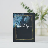 Elegant gouden geometrisch frame  Dank je Briefkaart (Staand voorkant)