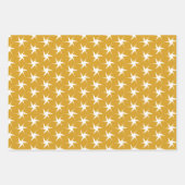 Elegant gouden geometrisch patroon inpakpapier vel (Voorkant 2)