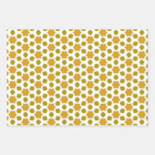 Elegant gouden geometrisch patroon inpakpapier vel (Voorkant)