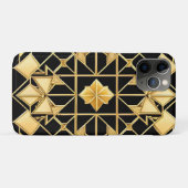 Elegant Gouden Geometrisch Patroonontwerp Case-Mate iPhone Case (Achterkant (horizontaal))
