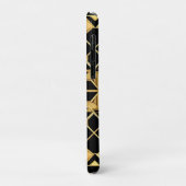Elegant Gouden Geometrisch Patroonontwerp Case-Mate iPhone Case (Achterkant/links)