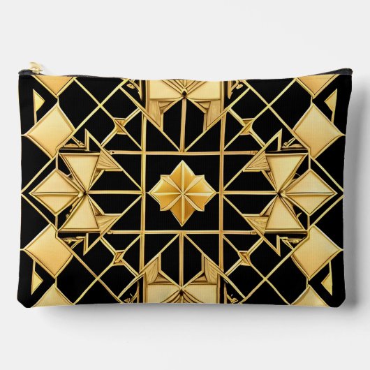 Elegant Gouden Geometrisch Patroonontwerp Etui (Voorkant)