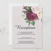 Elegant gouden geometrische trouwprogramma kaart (Voorkant)