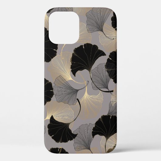 Elegant gouden Ginkgo,  achtergrond. Case-Mate iPhone Case (Achterkant)