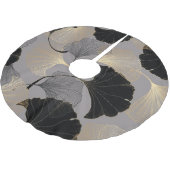 Elegant gouden Ginkgo, achtergrond. Kerstboom Rok (Gekanteld)