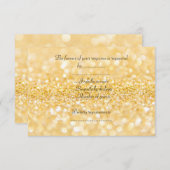 ELEGANT Gouden glans ALLERLEI RSVP (Voorkant / Achterkant)