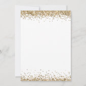Elegant Gouden Glitter 2024 Afstuderen Wit Kaart (Achterkant)