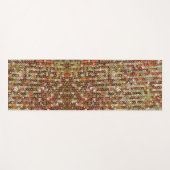 Elegant Gouden glitter sparkle pailijn patroon Yogamat (Voorkant (horizontaal))