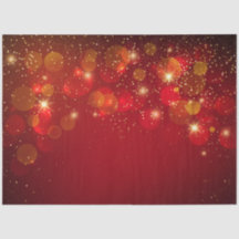 Elegant gouden glitters en bokeh op rode feestdage