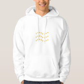 Elegant gouden golvende lijnen design hoodie (Voorkant)