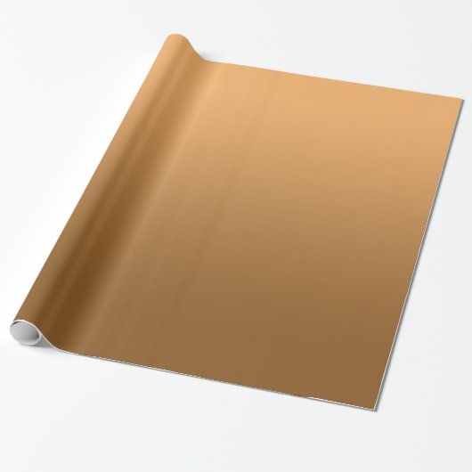Elegant Gouden Gradiënt Cadeaupapier (Uitgerold)