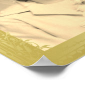 Elegant gouden grens lijst aangepast foto poster (Hoek)