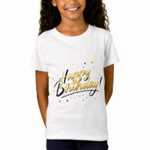 Elegant gouden Happy Birthday Typography Design