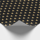 Elegant gouden hart cadeaupapier (Hoek)