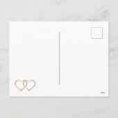 Elegant gouden hart ik hou van je rood feestdagenkaart (Achterkant)