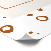 Elegant Gouden Herfstblad Bruiloftswelcome Poster (Hoek)