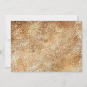 Elegant gouden hernieuwing van geloften 50ste huwe kaart (Achterkant)