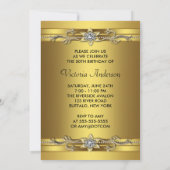 Elegant gouden juweel Vrouwen Goud 50ste Verjaarda Kaart (Achterkant)