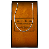 Elegant Gouden Kaars Bedrijf V4 Klein Cadeauzakje (Voorkant)