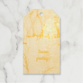 Elegant gouden kaarsjes cadeaulabels