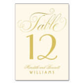 Elegant gouden kalligrafie script monogram kaart (Achterkant)
