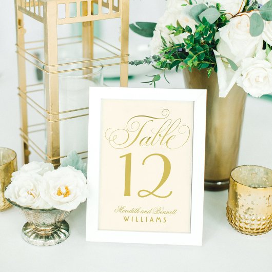 Elegant gouden kalligrafie script monogram kaart