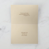 Elegant gouden katholieke kruisbeeld religieus feestdagen kaart (Binnen)