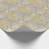 Elegant gouden kerstboomverpakkingspapier cadeaupapier (Hoek)