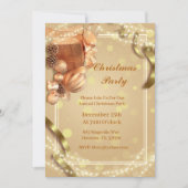 Elegant Gouden Kerstfeest Kaart (Voorkant)