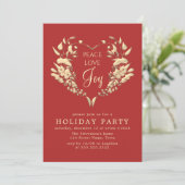 Elegant Gouden Kerstmis Kaart (Staand voorkant)