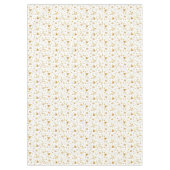 Elegant gouden kerstpatronen op wit tafelkleed (Voorkant)