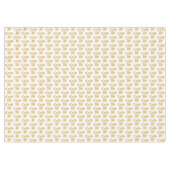 Elegant gouden kerstpatroon op wit tafelkleed (Voorkant (Horizontaal))