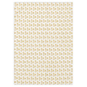 Elegant gouden kerstpatroon op wit tafelkleed (Voorkant)