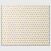 Elegant gouden kerstvectoren op wit cadeaupapier (Vlak)