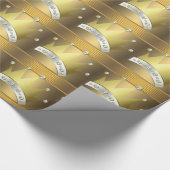 Elegant gouden kleine prins Baby shower geschenkve Cadeaupapier (Hoek)