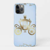 Elegant Gouden Koets Blauw Storybook Prinses Case-Mate iPhone Case (Achterkant)