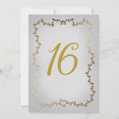 Elegant Gouden Koets Wit Storybook Sweet 16 Kaart (Achterkant)